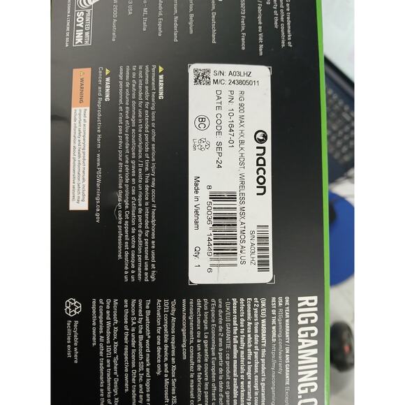 USED RIG 900 MAX HX Universal Dual Wireless Headset 2.4GHzCharging-60 Hr Battery - Picture 4 of 4